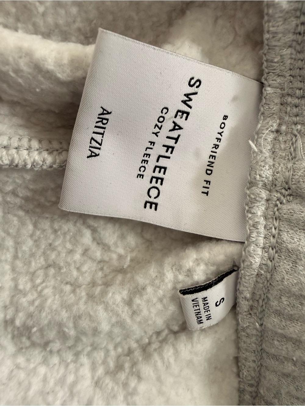 Aritzia Light Gray Cozy Wide-Leg Sweatpants - Picture 3 of 4